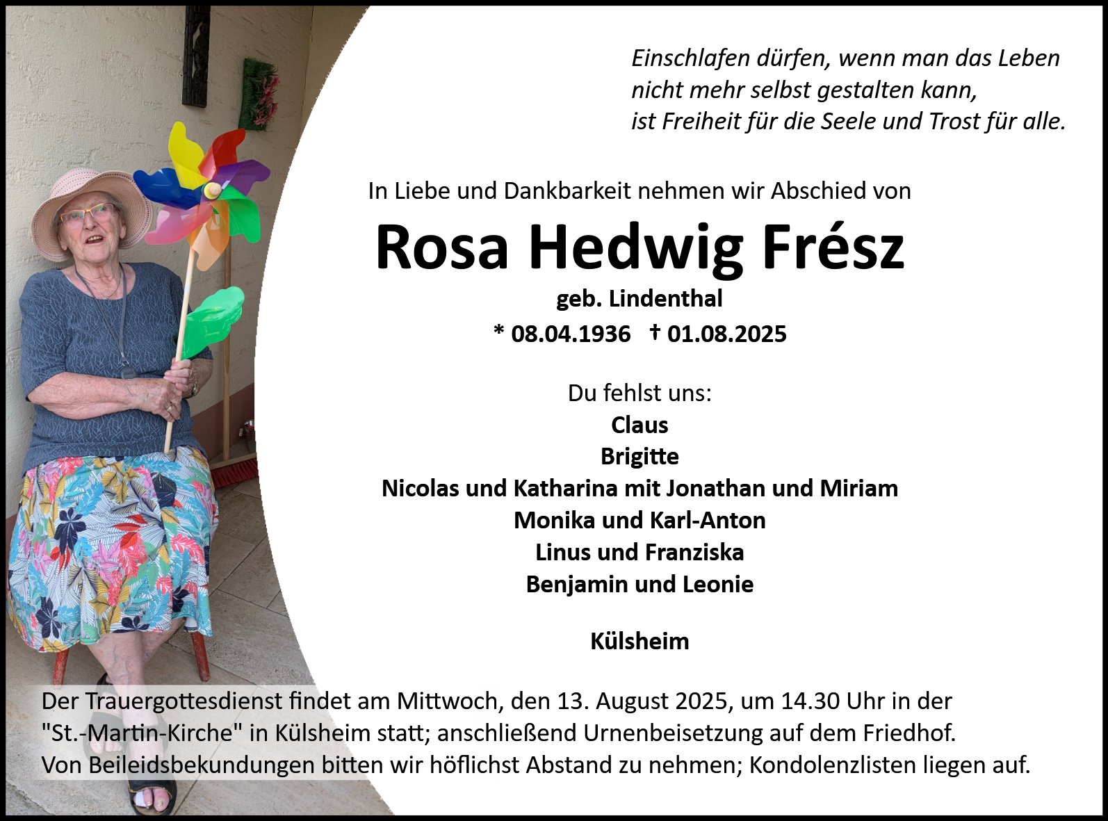 Rosa Hedwig Frész