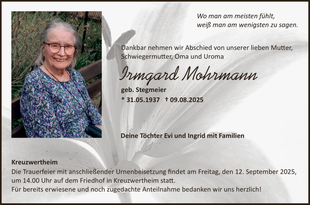 Irmgard Mohrmann