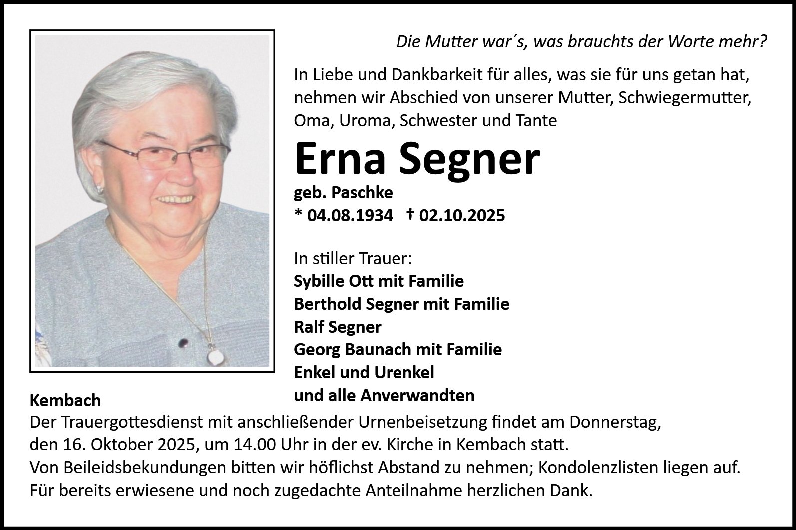 Erna Segner