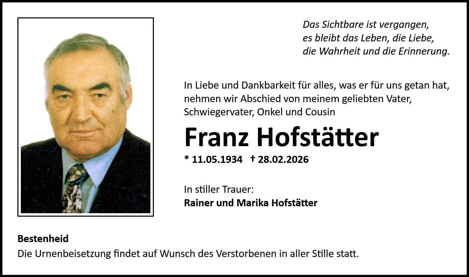 Franz Hofstätter